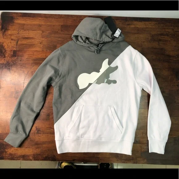 Sz Various Akoo Hoodie gray & white - Picture 1 of 6